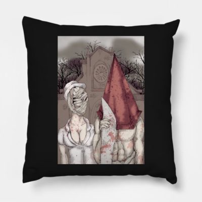 American Silent Throw Pillow Official Silent Hill Merch