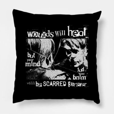 Wounds Will Heal Throw Pillow Official Silent Hill Merch