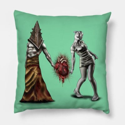 Silent Love Throw Pillow Official Silent Hill Merch