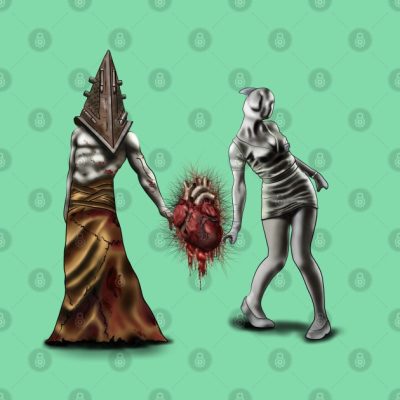 Silent Love Throw Pillow Official Silent Hill Merch