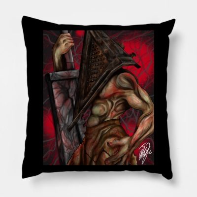 The Silent Terror Throw Pillow Official Silent Hill Merch