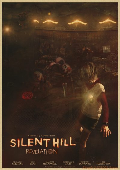 Silent Hill Posters Movie Wall Stickers Kraft Paper Paper Prints High Definition Livingroom Bedroom Home Decoration 2 - Silent Hill Store