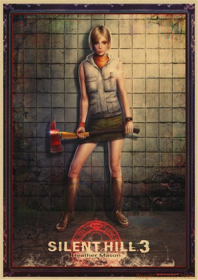 Silent Hill Posters Movie Wall Stickers Kraft Paper Paper Prints High Definition Livingroom Bedroom Home Decoration 5 - Silent Hill Store