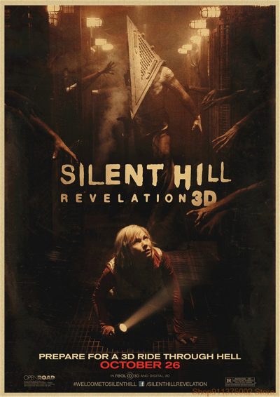 Silent Hill Posters Movie Wall Stickers Kraft Paper Paper Prints High Definition Livingroom Bedroom Home Decoration 7 - Silent Hill Store