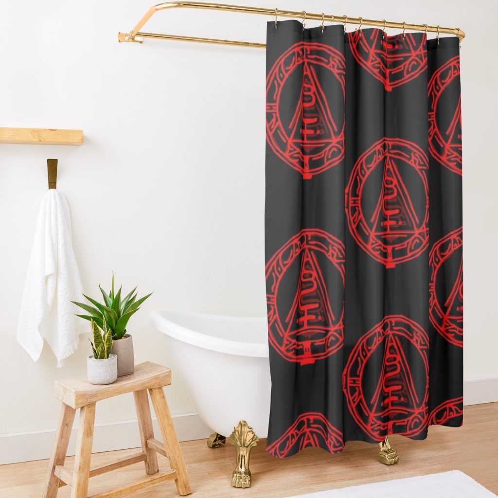 Silent Hill - Custom Logo Design Shower Curtain Official Silent Hill Merch