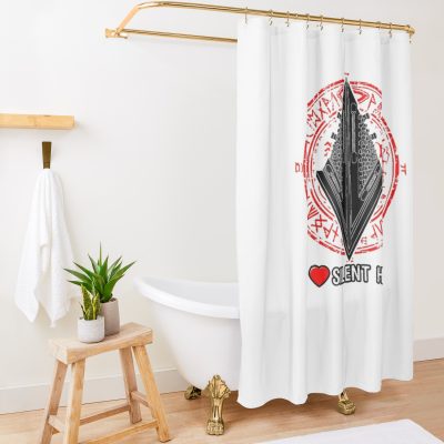 I Love Silent Hill Shower Curtain Official Silent Hill Merch