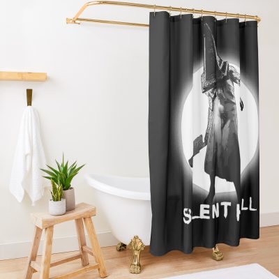 Silent Hill /  Pyramid Head Shower Curtain Official Silent Hill Merch